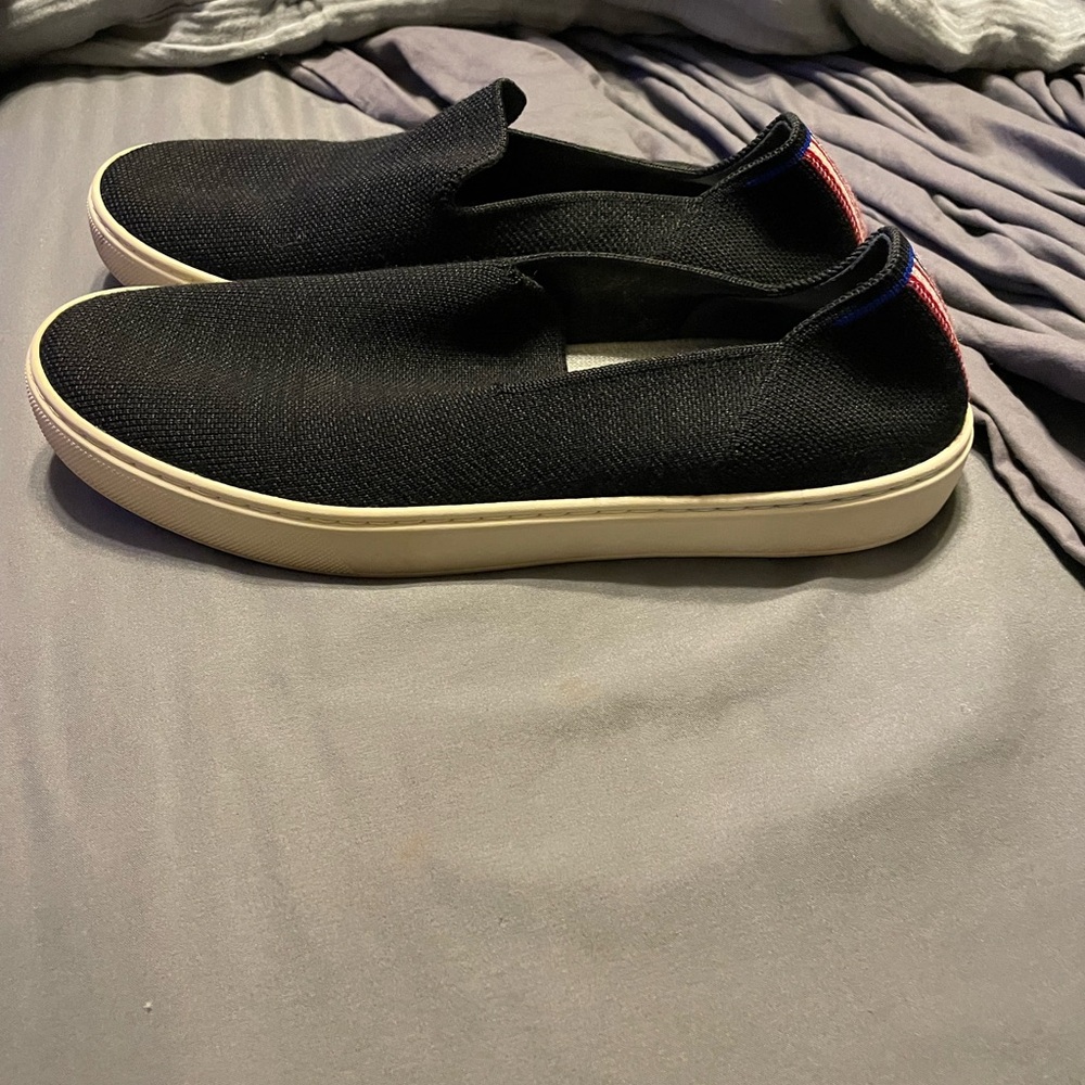 Rothy’s the original slip on sneakers in solid black‎ size 8